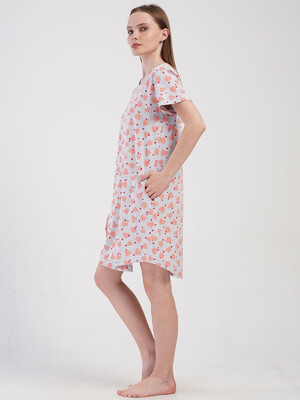 Купить Бавовняна туніка з коротким рукавом VIENETTA 4080930151 в Украина в Lingerie.ua - Одяг для дому та відпочинку, Фото 2