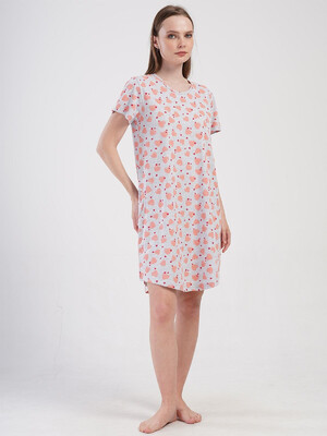 Купить Бавовняна туніка з коротким рукавом VIENETTA 4080930151 в Украина в Lingerie.ua - Одяг для дому та відпочинку, Фото 6