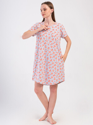 Купить Бавовняна туніка з коротким рукавом VIENETTA 4080930151 в Украина в Lingerie.ua - Одяг для дому та відпочинку, Фото 7