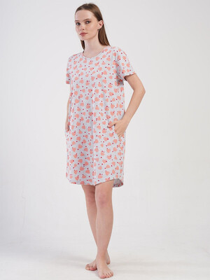 Купить Бавовняна туніка з коротким рукавом VIENETTA 4080930151 в Украина в Lingerie.ua - Одяг для дому та відпочинку, Фото 8