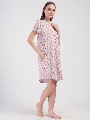 Купить Бавовняна туніка з коротким рукавом VIENETTA 4080930151 в Украина в Lingerie.ua - Одяг для дому та відпочинку, Фото 9