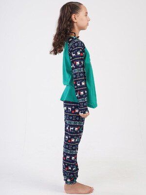 Купить Хлопковая пижама с длинным рукавом VIENETTA KIDS 3041265227 в Украина в Lingerie.ua - Одяг для дому та відпочинку, Фото 2