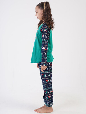 Купить Хлопковая пижама с длинным рукавом VIENETTA KIDS 3041265227 в Украина в Lingerie.ua - Одяг для дому та відпочинку, Фото 4