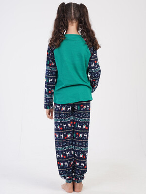 Купить Хлопковая пижама с длинным рукавом VIENETTA KIDS 3041265227 в Украина в Lingerie.ua - Одяг для дому та відпочинку, Фото 5