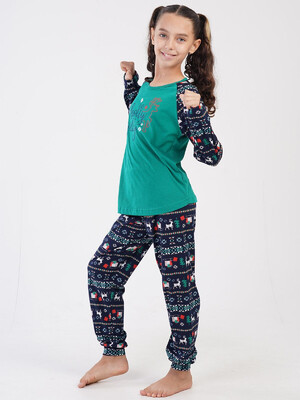 Купить Хлопковая пижама с длинным рукавом VIENETTA KIDS 3041265227 в Украина в Lingerie.ua - Одяг для дому та відпочинку, Фото 7