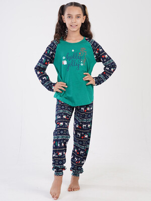 Купить Хлопковая пижама с длинным рукавом VIENETTA KIDS 3041265227 в Украина в Lingerie.ua - Одяг для дому та відпочинку, Фото 10