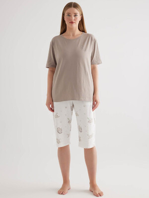 Купить Хлопковый комплект большого размера с капри HAYS 50362 в Украина в Lingerie.ua - Одяг для дому та відпочинку, Фото 1