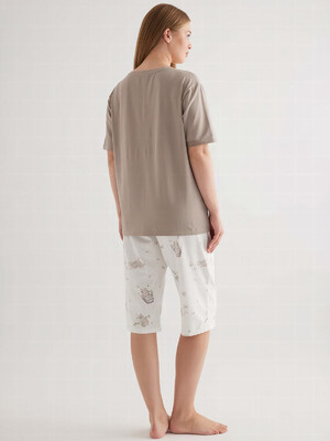 Купить Хлопковый комплект большого размера с капри HAYS 50362 в Украина в Lingerie.ua - Одяг для дому та відпочинку, Фото 2