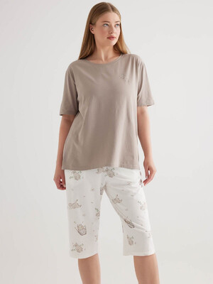 Купить Хлопковый комплект большого размера с капри HAYS 50362 в Украина в Lingerie.ua - Одяг для дому та відпочинку, Фото 6