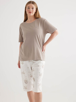 Купить Хлопковый комплект большого размера с капри HAYS 50362 в Украина в Lingerie.ua - Одяг для дому та відпочинку, Фото 9