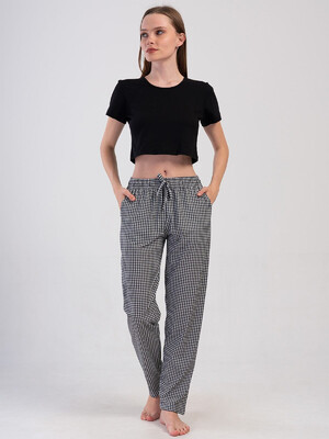 Купить Хлопковые женские домашние брюки VIENETTA 4085056331 в Украина в Lingerie.ua - Одяг для дому та відпочинку, Видео