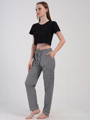 Купить Хлопковые женские домашние брюки VIENETTA 4085056331 в Украина в Lingerie.ua - Одяг для дому та відпочинку, Фото 3