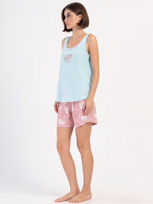 Купить Бавовняний комплект із майки та шортів VIENETTA 4070045696 в Украина в Lingerie.ua - Одяг для дому та відпочинку, Фото 7