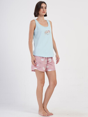Купить Бавовняний комплект із майки та шортів VIENETTA 4070045696 в Украина в Lingerie.ua - Одяг для дому та відпочинку, Фото 8