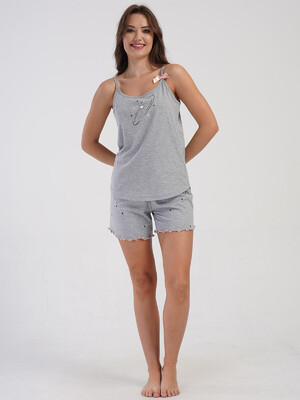 Купить Бавовняний домашній комплект із майки та шортів VIENETTA 4081490495 в Украина в Lingerie.ua - Одяг для дому та відпочинку, Фото 15
