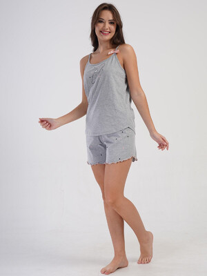 Купить Бавовняний домашній комплект із майки та шортів VIENETTA 4081490495 в Украина в Lingerie.ua - Одяг для дому та відпочинку, Фото 14