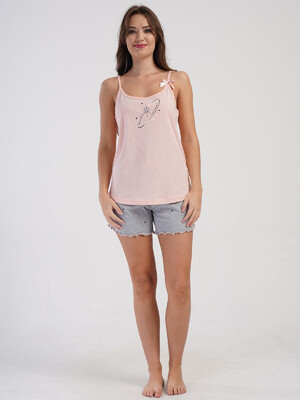 Купить Бавовняний домашній комплект із майки та шортів VIENETTA 4081490495 в Украина в Lingerie.ua - Одяг для дому та відпочинку, Фото 13