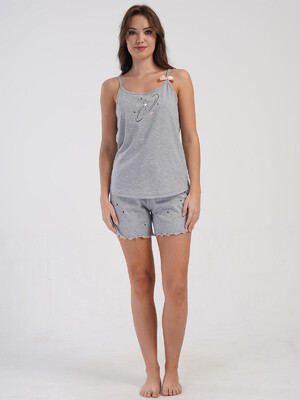 Купить Бавовняний домашній комплект із майки та шортів VIENETTA 4081490495 в Украина в Lingerie.ua - Одяг для дому та відпочинку, Фото 12
