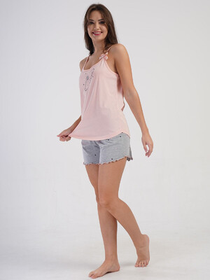 Купить Бавовняний домашній комплект із майки та шортів VIENETTA 4081490495 в Украина в Lingerie.ua - Одяг для дому та відпочинку, Фото 8