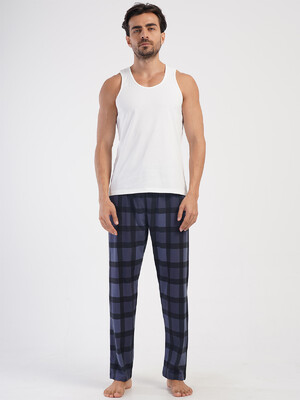 Купить Хлопковые мужские домашние брюки в клетку VIENETTA MAN 4050070826 в Украина в Lingerie.ua - Одяг для дому та відпочинку, Фото 2