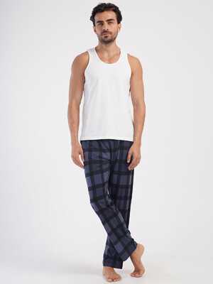 Купить Хлопковые мужские домашние брюки в клетку VIENETTA MAN 4050070826 в Украина в Lingerie.ua - Одяг для дому та відпочинку, Фото 5