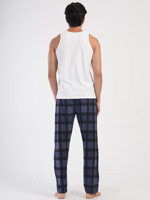 Купить Хлопковые мужские домашние брюки в клетку VIENETTA MAN 4050070826 в Украина в Lingerie.ua - Одяг для дому та відпочинку, Фото 7