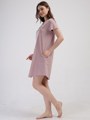 Купить Хлопковая домашняя туника с коротким рукавом VIENETTA 4091000000 в Украина в Lingerie.ua - Одяг для дому та відпочинку, Фото 5