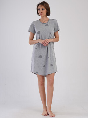 Купить Хлопковая домашняя туника с коротким рукавом VIENETTA 4091616203 в Украина в Lingerie.ua - Одяг для дому та відпочинку, Фото 3