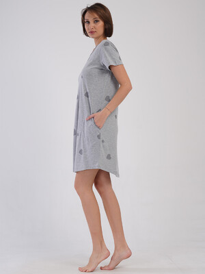 Купить Хлопковая домашняя туника с коротким рукавом VIENETTA 4091616203 в Украина в Lingerie.ua - Одяг для дому та відпочинку, Фото 4