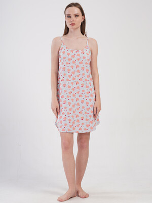 Купить Хлопковая туника на тонких бретельках VIENETTA 4080910151 в Украина в Lingerie.ua - Одяг для дому та відпочинку, Фото 2