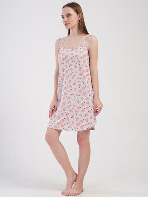 Купить Хлопковая туника на тонких бретельках VIENETTA 4080910151 в Украина в Lingerie.ua - Одяг для дому та відпочинку, Фото 3