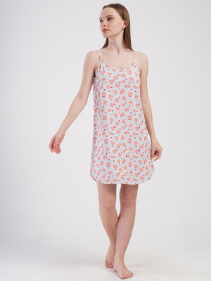 Купить Хлопковая туника на тонких бретельках VIENETTA 4080910151 в Украина в Lingerie.ua - Одяг для дому та відпочинку, Фото 4