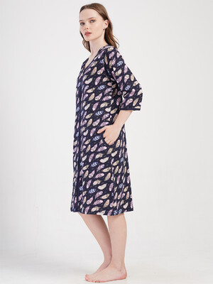 Купить Хлопковый халат женский на молнии VIENETTA 4091270911 в Украина в Lingerie.ua - Одяг для дому та відпочинку, Фото 9