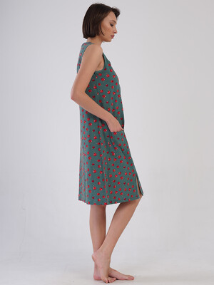 Купить Хлопковый летний халат женский на молнии VIENETTA 4082065185 в Украина в Lingerie.ua - Одяг для дому та відпочинку, Фото 5