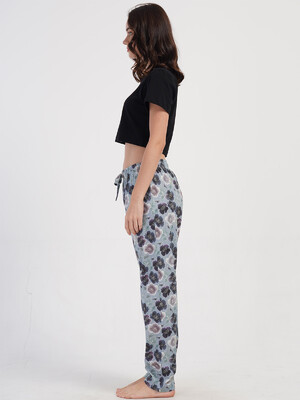 Купить Хлопковые домашние брюки женские большого размера VIENETTA 4040770945 в Украина в Lingerie.ua - Одяг для дому та відпочинку, Фото 3