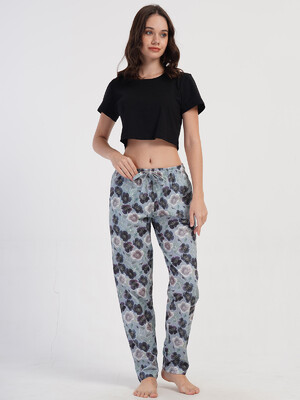 Купить Хлопковые домашние брюки женские большого размера VIENETTA 4040770945 в Украина в Lingerie.ua - Одяг для дому та відпочинку, Фото 7