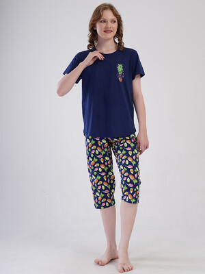 Купить Хлопковый комплект женский из футболки и капри VIENETTA 4092090231 в Украина в Lingerie.ua - Одяг для дому та відпочинку, Фото 2