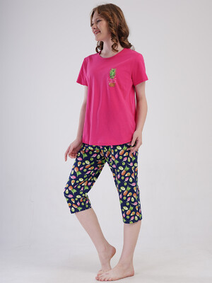 Купить Хлопковый комплект женский из футболки и капри VIENETTA 4092090231 в Украина в Lingerie.ua - Одяг для дому та відпочинку, Фото 13