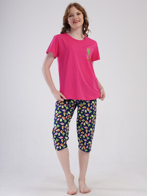 Купить Хлопковый комплект женский из футболки и капри VIENETTA 4092090231 в Украина в Lingerie.ua - Одяг для дому та відпочинку, Фото 11