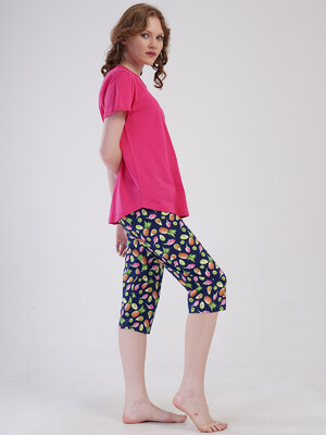 Купить Хлопковый комплект женский из футболки и капри VIENETTA 4092090231 в Украина в Lingerie.ua - Одяг для дому та відпочинку, Фото 10