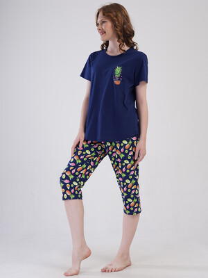 Купить Хлопковый комплект женский из футболки и капри VIENETTA 4092090231 в Украина в Lingerie.ua - Одяг для дому та відпочинку, Фото 7