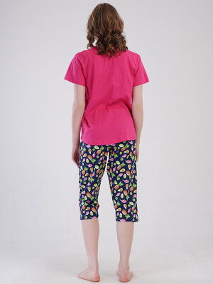 Купить Хлопковый комплект женский из футболки и капри VIENETTA 4092090231 в Украина в Lingerie.ua - Одяг для дому та відпочинку, Фото 6