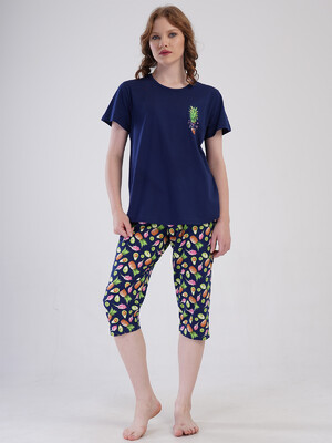 Купить Хлопковый комплект женский из футболки и капри VIENETTA 4092090231 в Украина в Lingerie.ua - Одяг для дому та відпочинку, Фото 5