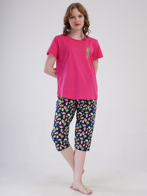 Купить Хлопковый комплект женский из футболки и капри VIENETTA 4092090231 в Украина в Lingerie.ua - Одяг для дому та відпочинку, Фото 15