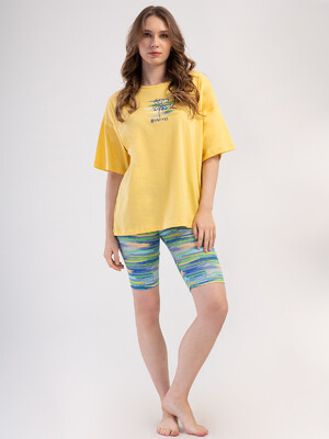 Летний хлопковый костюм с велотреками VIENETTA 4083662052