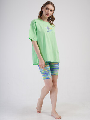 Купить Летний хлопковый костюм с велотреками VIENETTA 4083662052 в Украина в Lingerie.ua - Одяг для дому та відпочинку, Фото 15