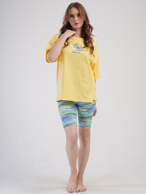 Купить Летний хлопковый костюм с велотреками VIENETTA 4083662052 в Украина в Lingerie.ua - Одяг для дому та відпочинку, Фото 14