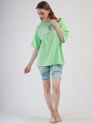 Купить Летний хлопковый костюм с велотреками VIENETTA 4083662052 в Украина в Lingerie.ua - Одяг для дому та відпочинку, Фото 12