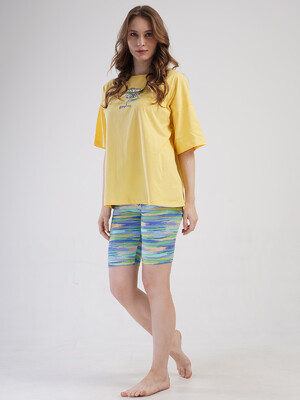 Купить Летний хлопковый костюм с велотреками VIENETTA 4083662052 в Украина в Lingerie.ua - Одяг для дому та відпочинку, Фото 11