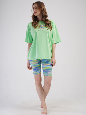 Купить Летний хлопковый костюм с велотреками VIENETTA 4083662052 в Украина в Lingerie.ua - Одяг для дому та відпочинку, Фото 8